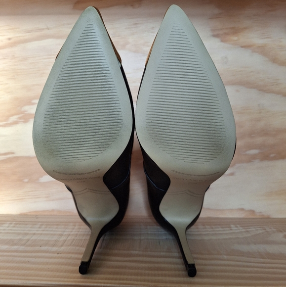 Enzo Angiolini Black Heels with Gold Accents - Picture 7 of 9